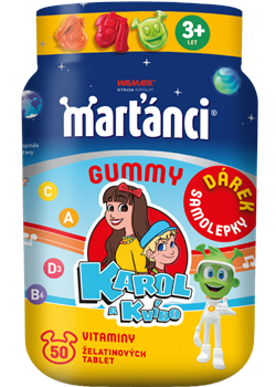 Marťánci Gummy Karol a Kvído se SAMOLEPKAMI