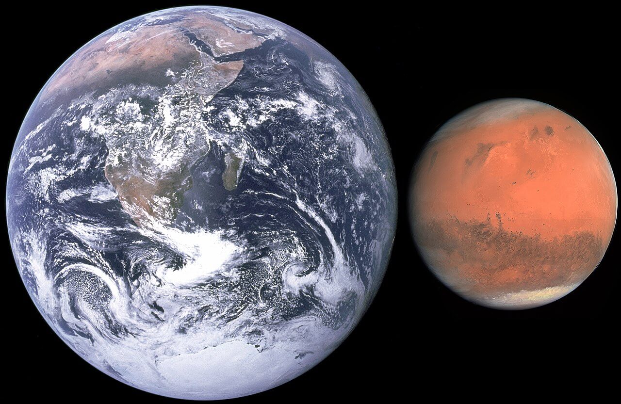 Mars - menší než Země